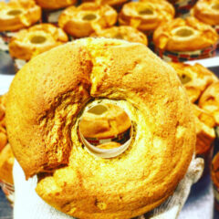 シフォンケーキの穴