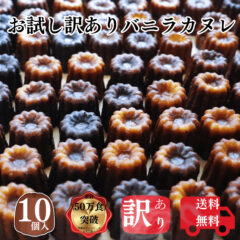 送料無料 お試し カヌレ 10個 構想から20年の 日本人向け しっとり ジューシー カヌレ フードロス 対応 過剰包装 削減 SDGs  アウトレット 訳あり お買い得 バニラとカスタードの 芳醇カヌレ フランス伝統菓子