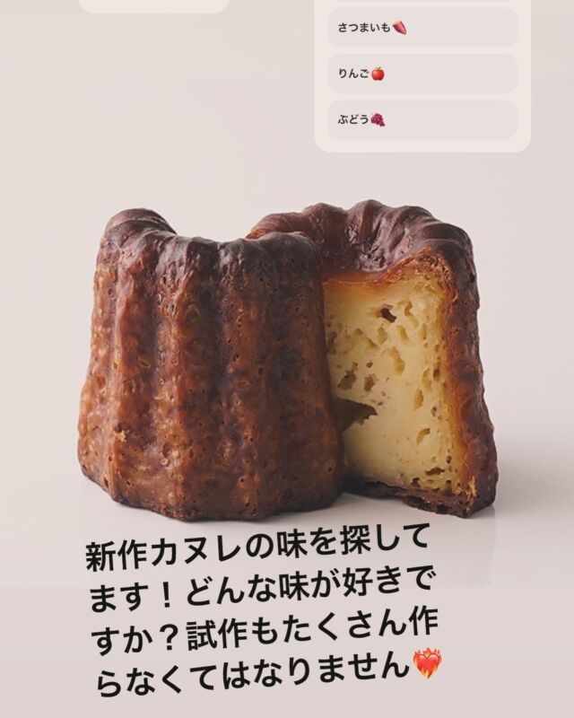 芳醇カヌレ バニラカヌレ いちごカヌレ レモンカヌレのお